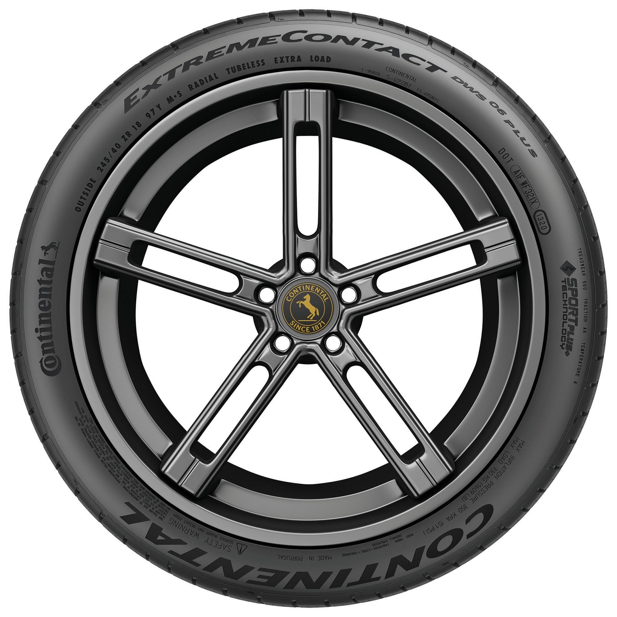 Continental ExtremeContact DWS06 PLUS UHP All Season 265/35ZR20 99Y XL Passenger Tire