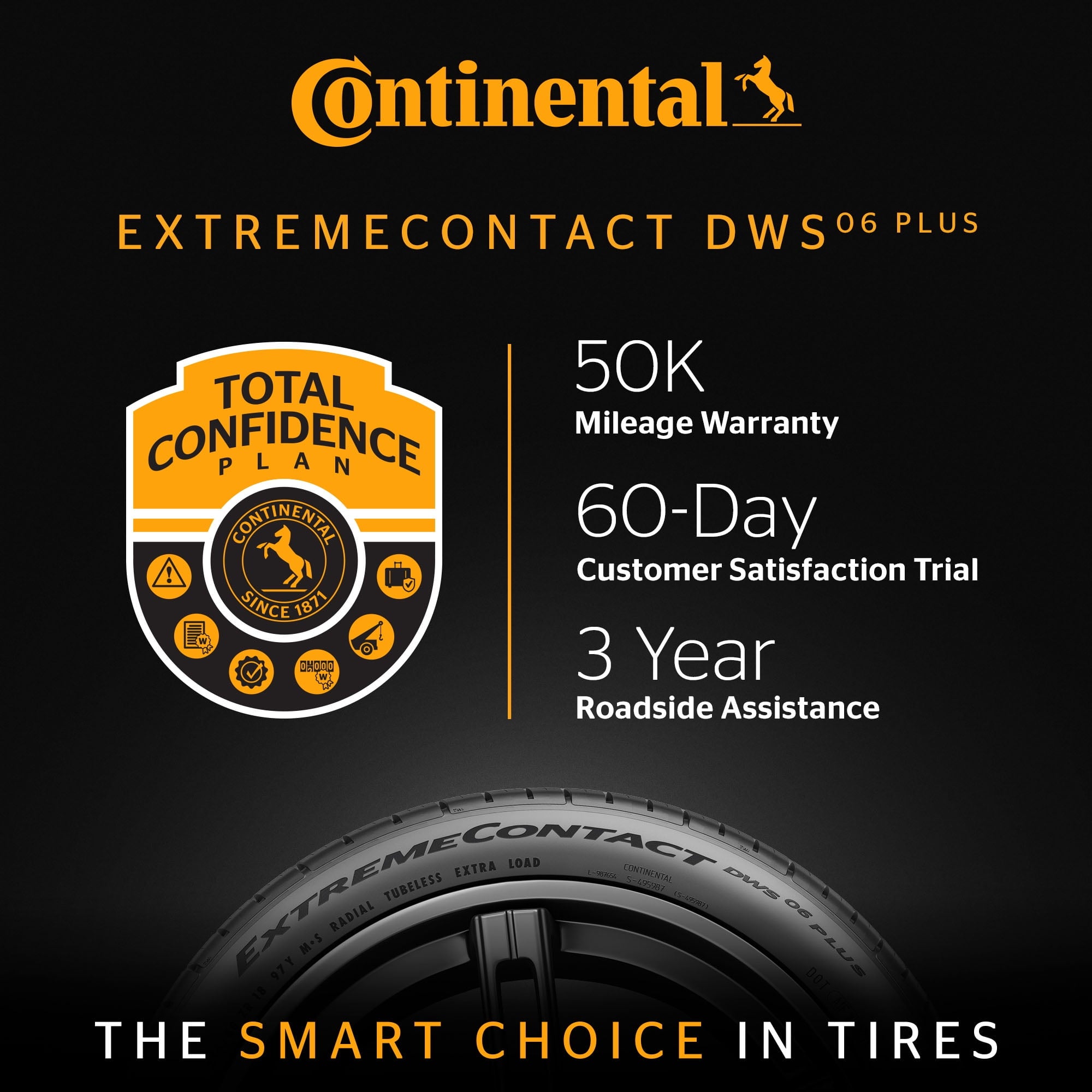 Continental ExtremeContact DWS06 PLUS UHP All Season 245/45ZR17 99Y XL Passenger Tire