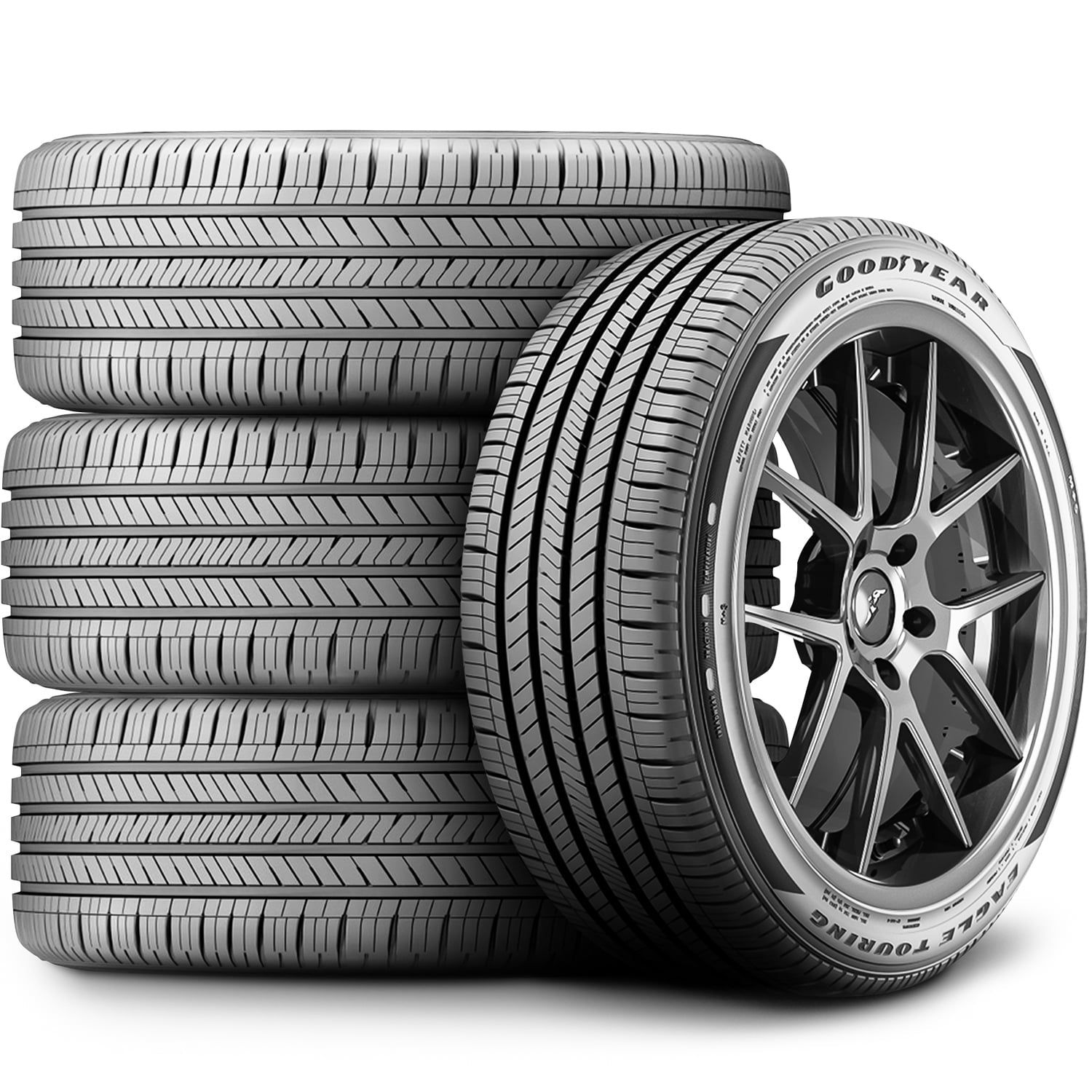 Set of 4 (FOUR) Goodyear Eagle Touring 235/45R18 98V XL A/S All Season Tires Fits: 2010-12 Nissan Altima SR, 2013-14 Honda Accord Sport