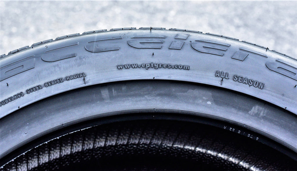 Set of 4 (FOUR) Accelera Phi-R 225/50ZR17 225/50R17 98W XL A/S High Performance Tires Fits: 2012-15 Chevrolet Cruze LT, 2012-18 Ford Focus Electric